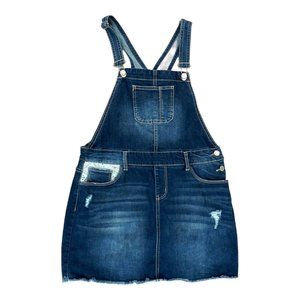 Imperial Star Girls Bib Overalls Skirtall With Lace Trip‎ Playsuit Size 16
